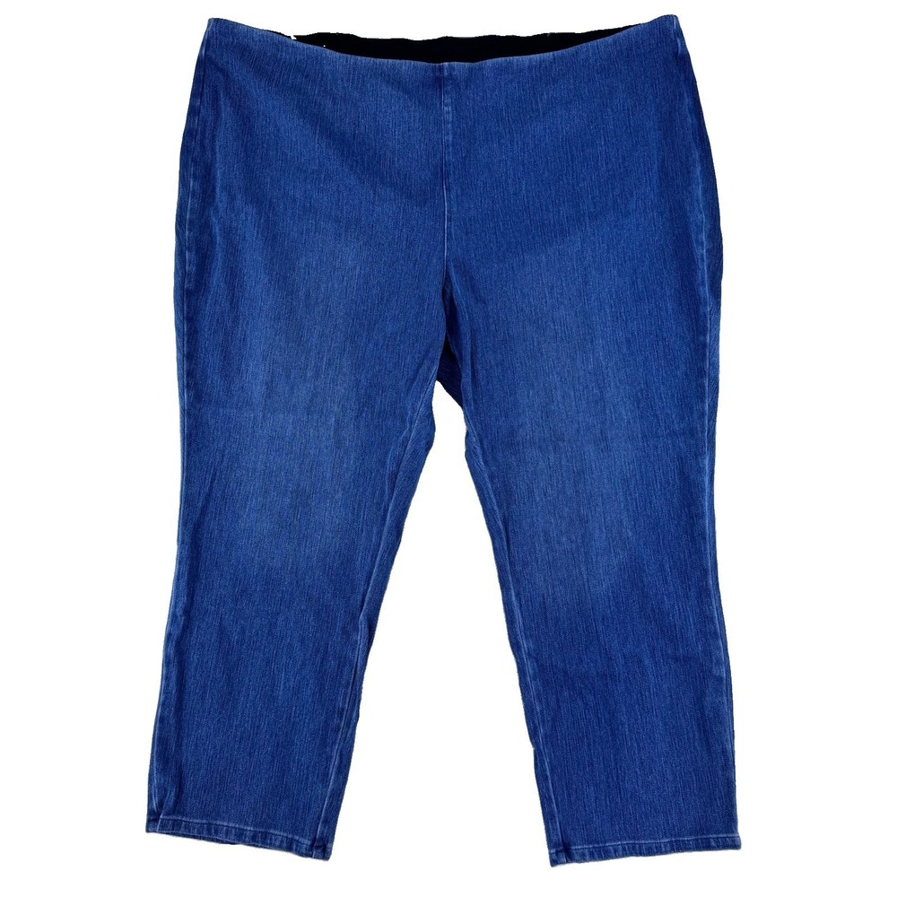 Belle by Kim Gravel Flexibelle Slim Straight Leg Pants Jeans 32WP Blue